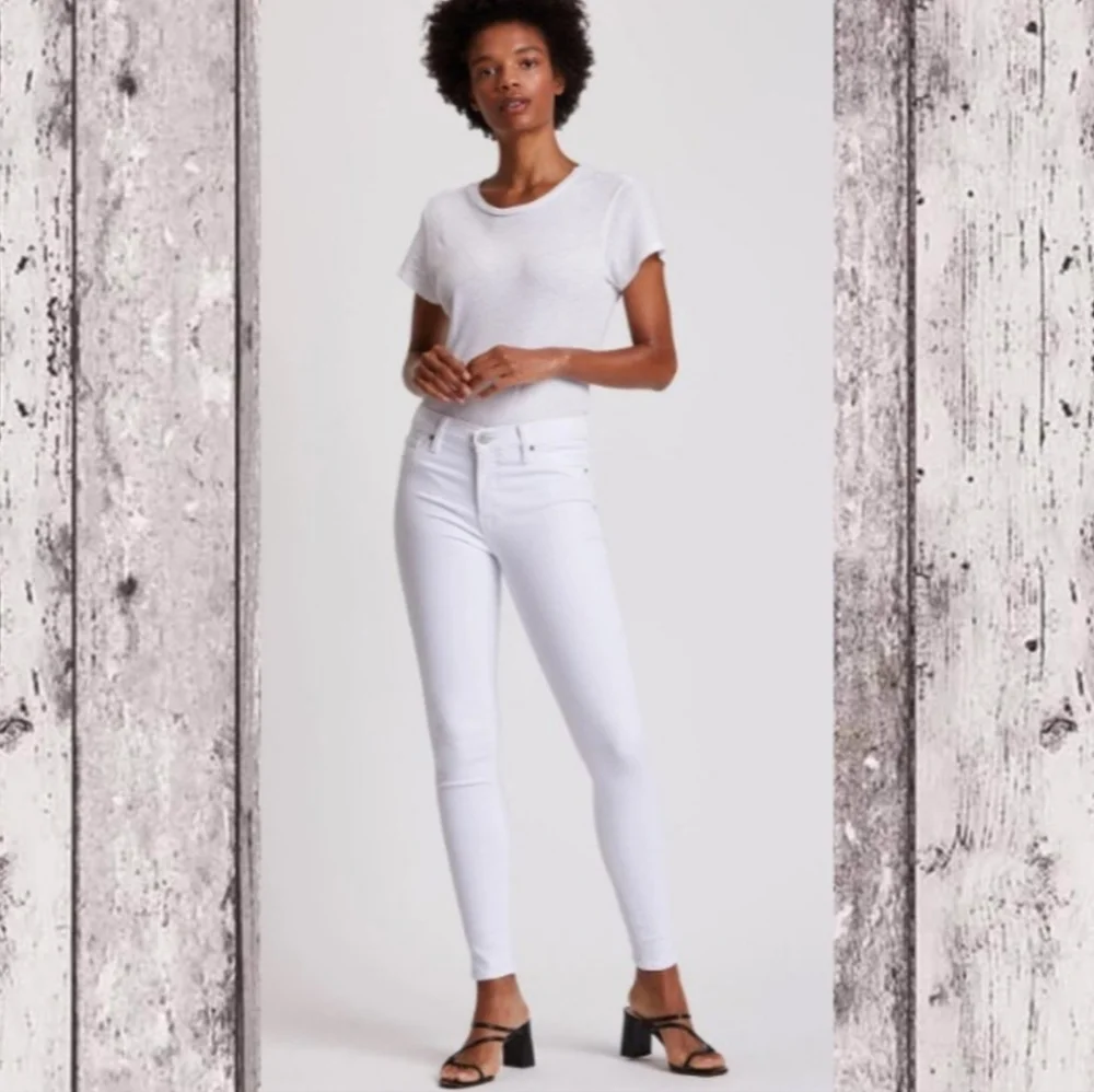 NWT Hudson Midrise Ankle Super Skinny Natalie white denim jeans! - Picture 11 of 12